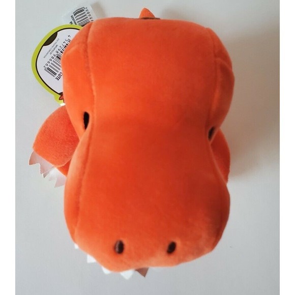 Mochipuni T Rex Dinosaur CUTE Orange Plush 6" NWT - Picture 3 of 6